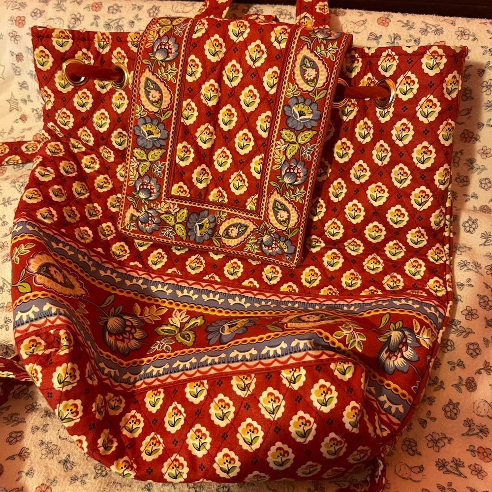 Vera Bradley backpack purse AND wallet